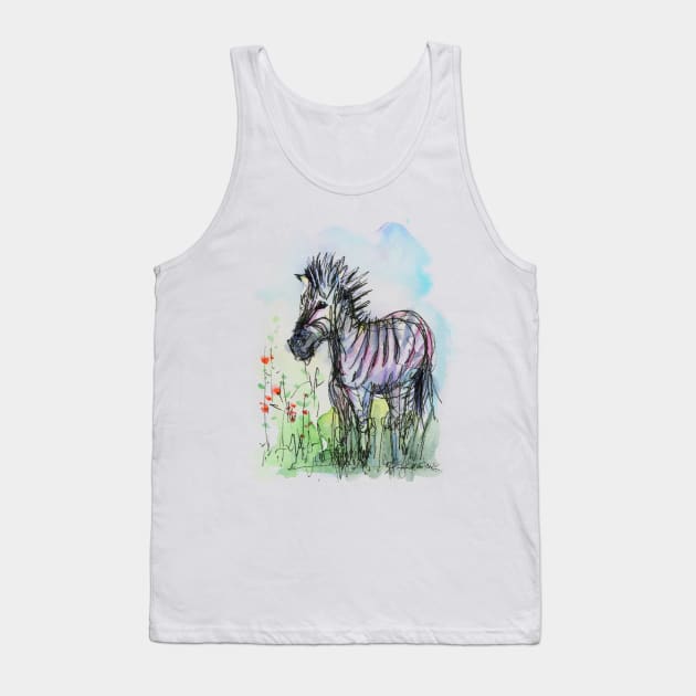 Zebra Tank Top by Olechka